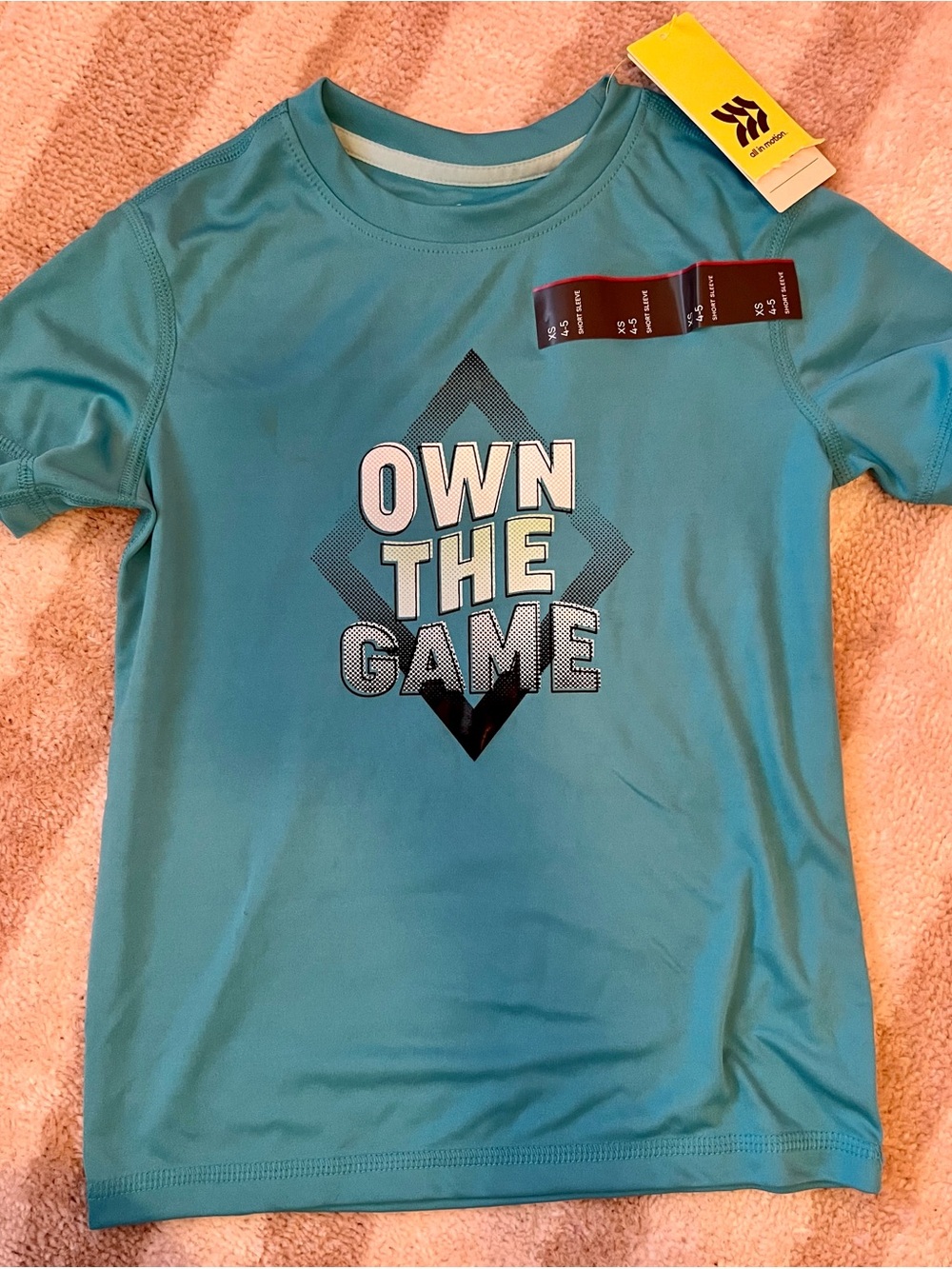 all in motion Teal 'Own The Game' Short Sleeve Tee